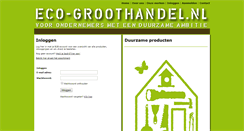 Desktop Screenshot of eco-groothandel.nl