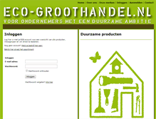 Tablet Screenshot of eco-groothandel.nl